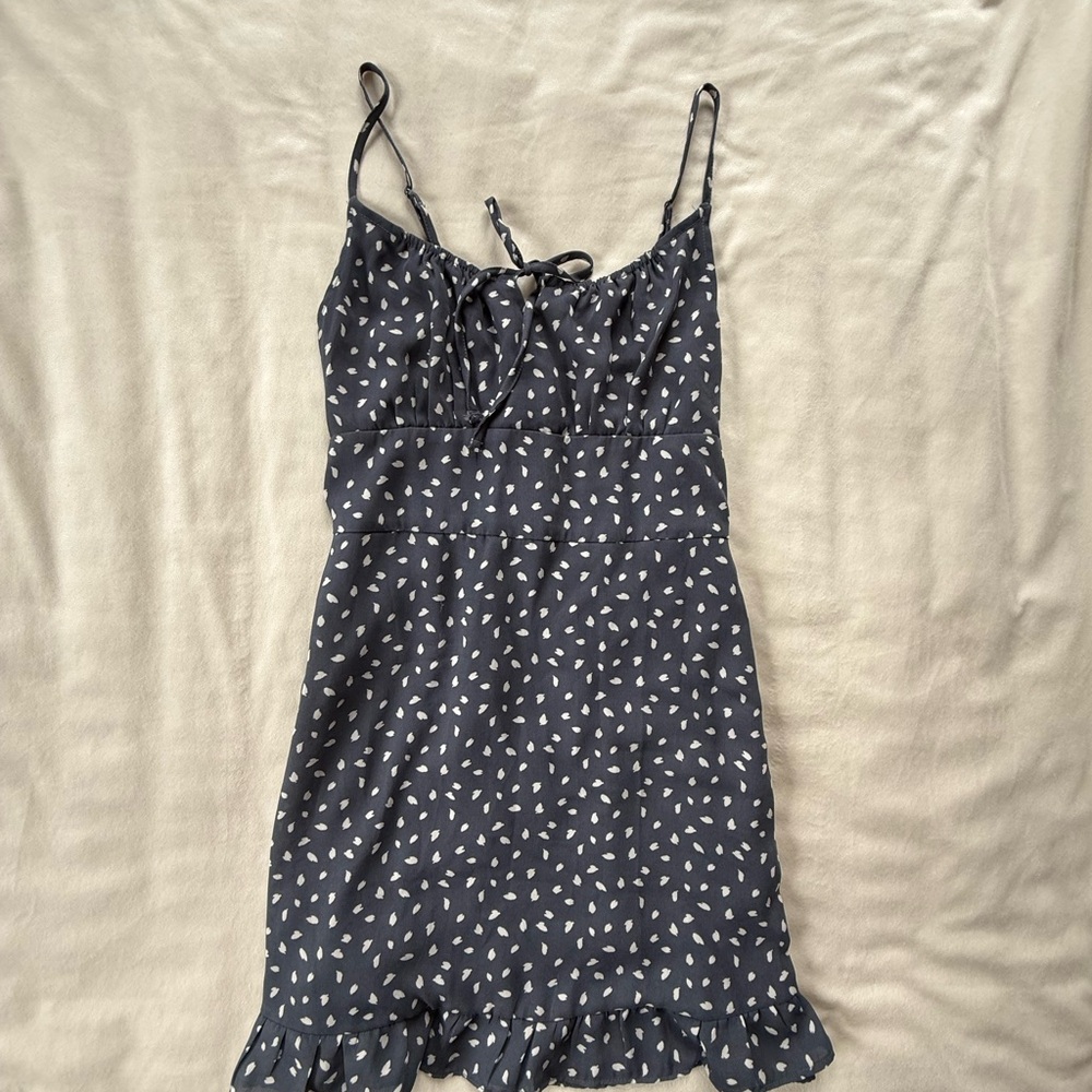 Abercrombie & Fitch Gray and White Patterned Top